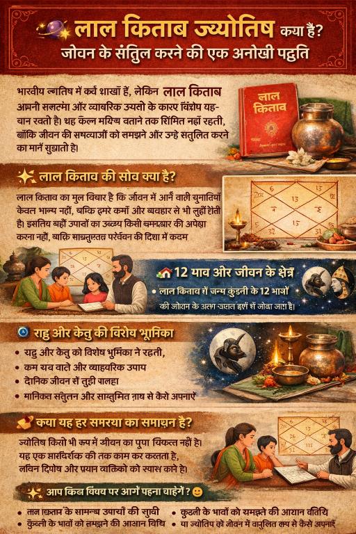 लाल किताब ज्योतिष: जीवन को संतुलित करने की एक अनोखी पद्धति